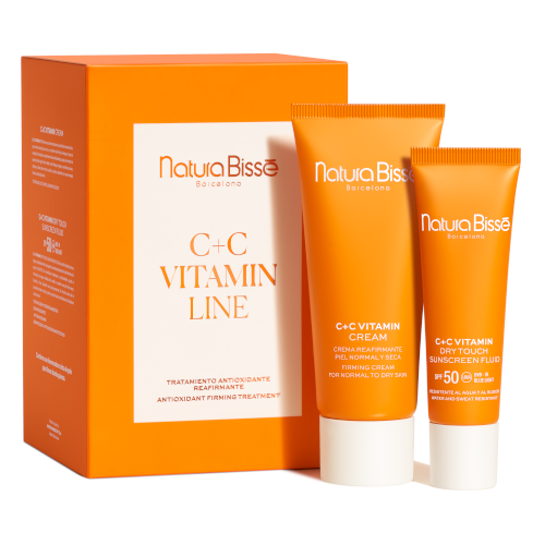 Natura Bisse - C+C ZESTAW Vitamin Cream 75ml + Dry Touch SPF 50 Sunscreen Fluid 30ml