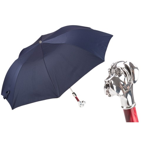 Pasotti - Polka Dot Labrador Folding Umbrella