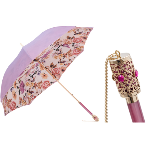 Pasotti - Light Purple Flowers Umbrella