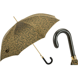Pasotti - Camouflage Umbrella with Leather Handle